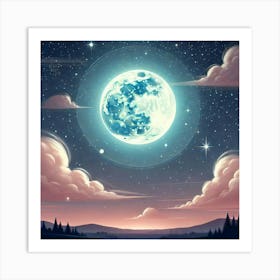 Full Moon 8 Art Print