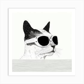 Cat In Sunglasses 5 Art Print