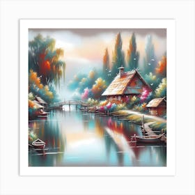 House By The Water 1 Art Print