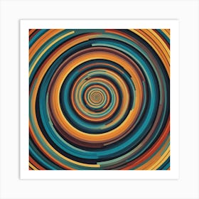 Abstract Spiral Background Art Print