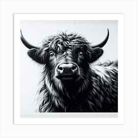 Highland Cow Art Print