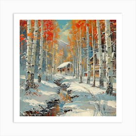 Winter Scene 1 Art Print