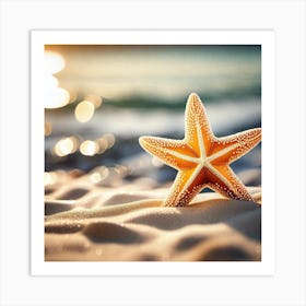 Starfish On The Beach 2 Art Print