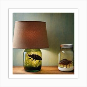 Lizard Lamp Art Print