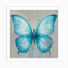 Blue Butterfly 3 Art Print