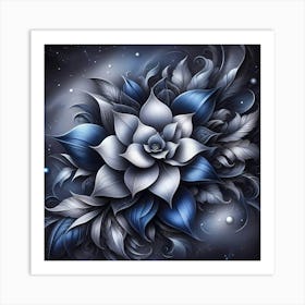 Blue Flower Art Print