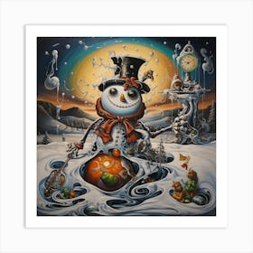 Snowman 5 Art Print