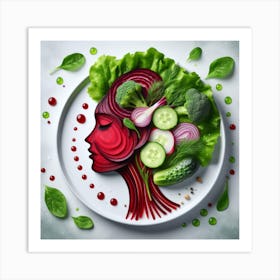 Vegetables Portrait 1 Art Print