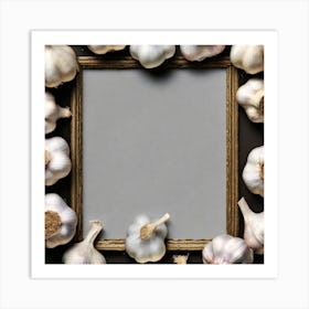 Garlic In A Frame 3 Art Print