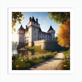 Castle On A Hill 5 Art Print