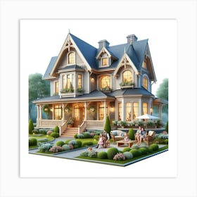 Victorian House 1 Art Print