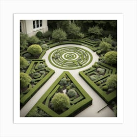 Labyrinth Garden Art Print