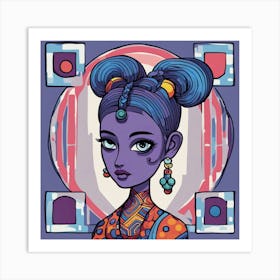 Alien Girl 2 Art Print