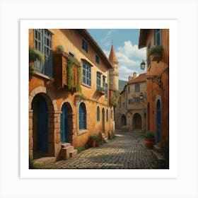 Old Town Street Art Print