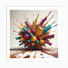 Colorful Explosion 3 Art Print