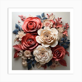 Paper Flowers 4 Art Print