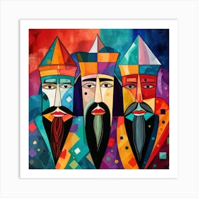 Three Kings By Nikolai Art Print