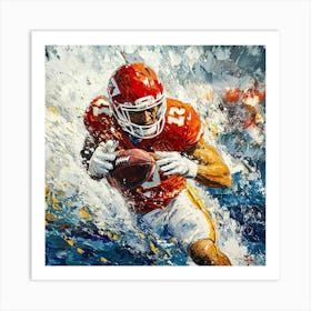 Chiefs Running Art Art Print