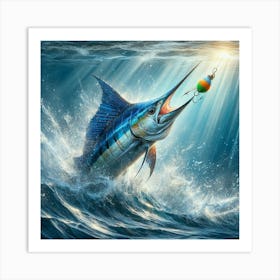 Marlin Fishing 2 Art Print