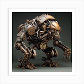 Steampunk Monster 1 Art Print