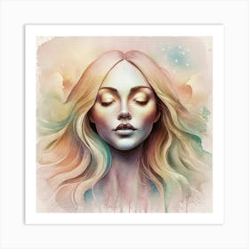 Portrait Of A Woman 3 Art Print