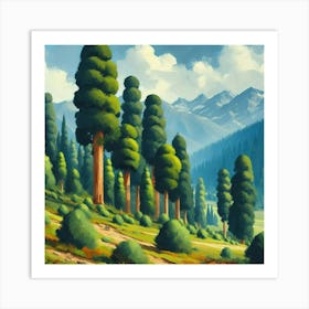 Landscape Painting 3 Art Print