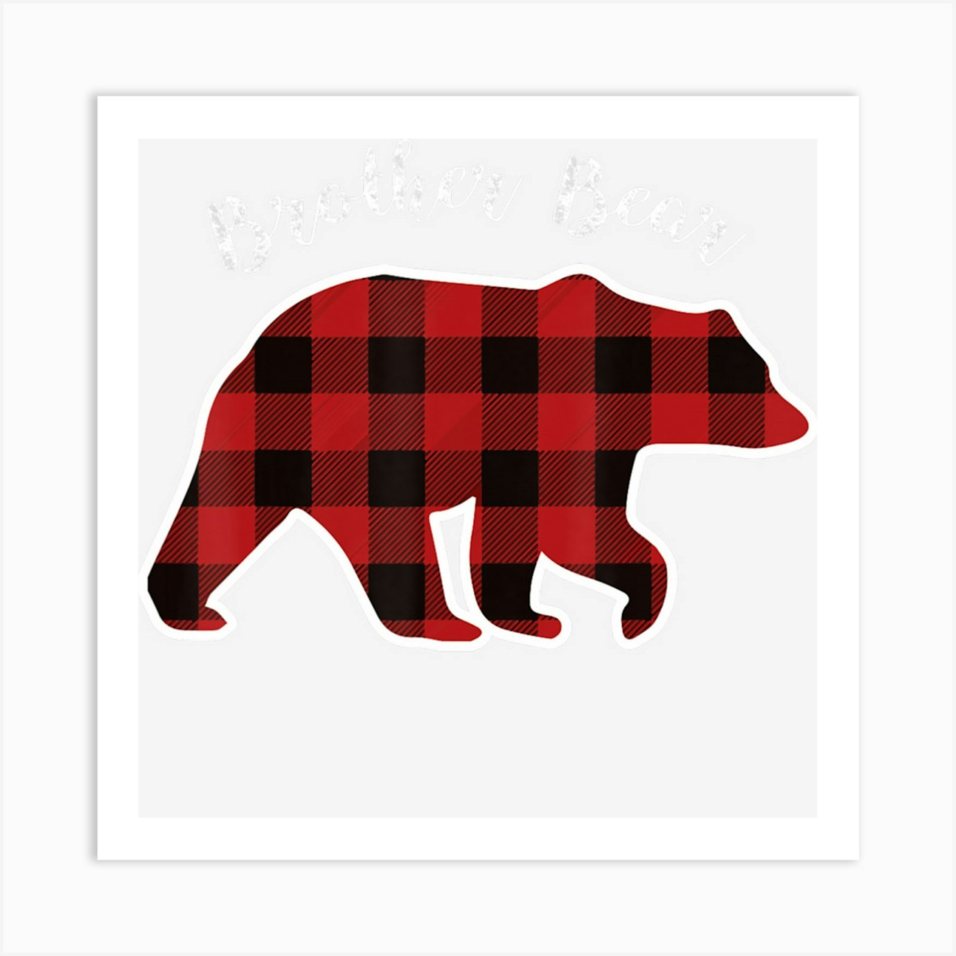 Brother Bear | Men Red Plaid Christmas Pajama Family Gift Brother Bear | Men Red Plaid Christmas Pajama Family Gift