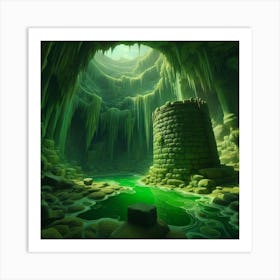 Cave In The Mountains Art Print