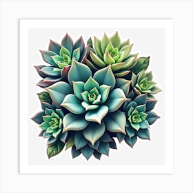 Succulents 1 Art Print