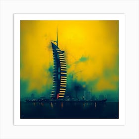 Burj Al Arab Stock Videos & Royalty-Free Footage Art Print