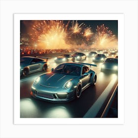 Night Of Racing Art Print