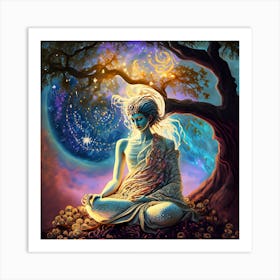 Buddha meditation #3 Art Print