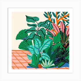 Plant Study Square Art Print