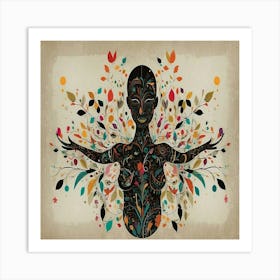 Woman With Wings Art Print