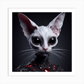 Alien Cat Art Print