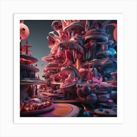 'Alien City' Art Print