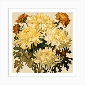 Chrysanthemums Art Print