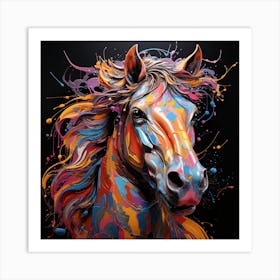 Grafitti Horse Art Print
