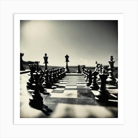 Chess Pieces Art Print