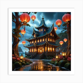 Chinese House 1 Art Print