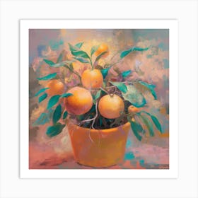 Oranges In A Pot 7 Art Print