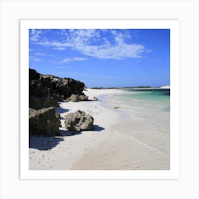 Sandy Cape white beach Art Print