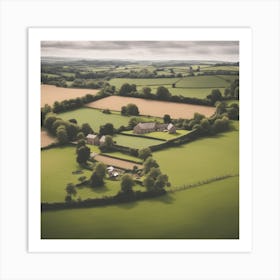 Farm In The Countryside 4 Art Print