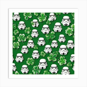 seamless pattern of storm troupers Art Print