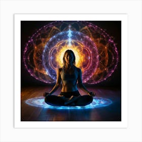 Yogi In Meditation Art Print