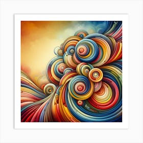 Abstract Swirls 2 Art Print