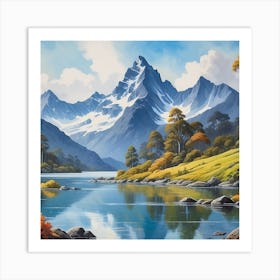 Mountain Lake Art Print