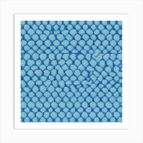 Blue Mosaic Tile Art Print