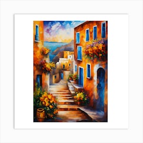 Of A Street Scene Art Print