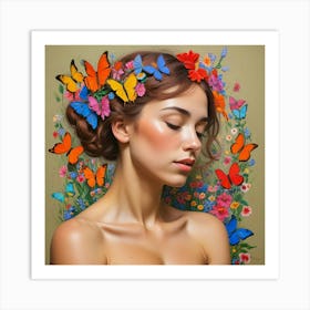 Whimsical Serenity A Portrait Of Nature And Grace (14) Art Print